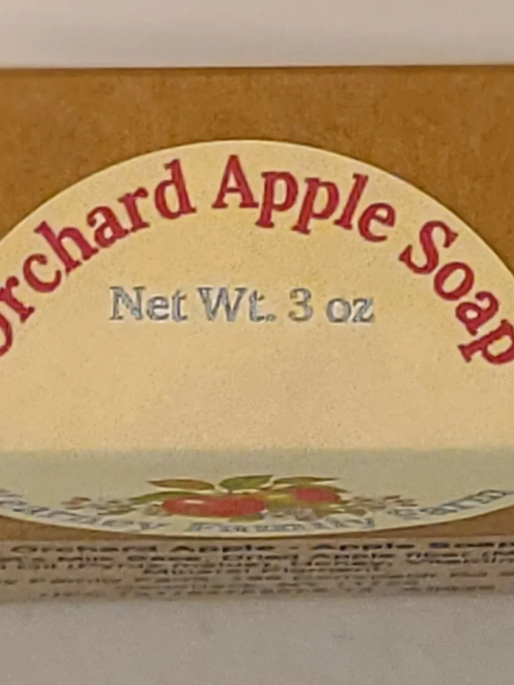 Orchard Apple Botanical Oval Hand Poured Goat Milk Soap Bar
